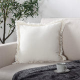 Linen Cushion Cover with Raw Edge