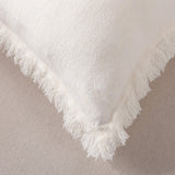 Linen Cushion Cover with Raw Edge
