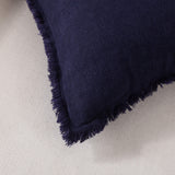 Linen Cushion Cover with Raw Edge