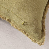 Linen Cushion Cover with Raw Edge