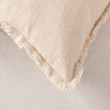 Linen Cushion Cover with Raw Edge