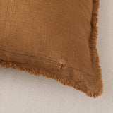 Linen Cushion Cover with Raw Edge