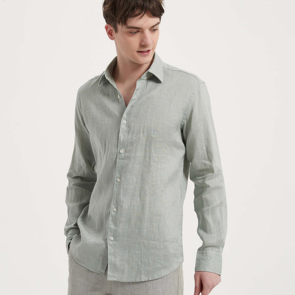 100% Linen Classic Shirt For Men