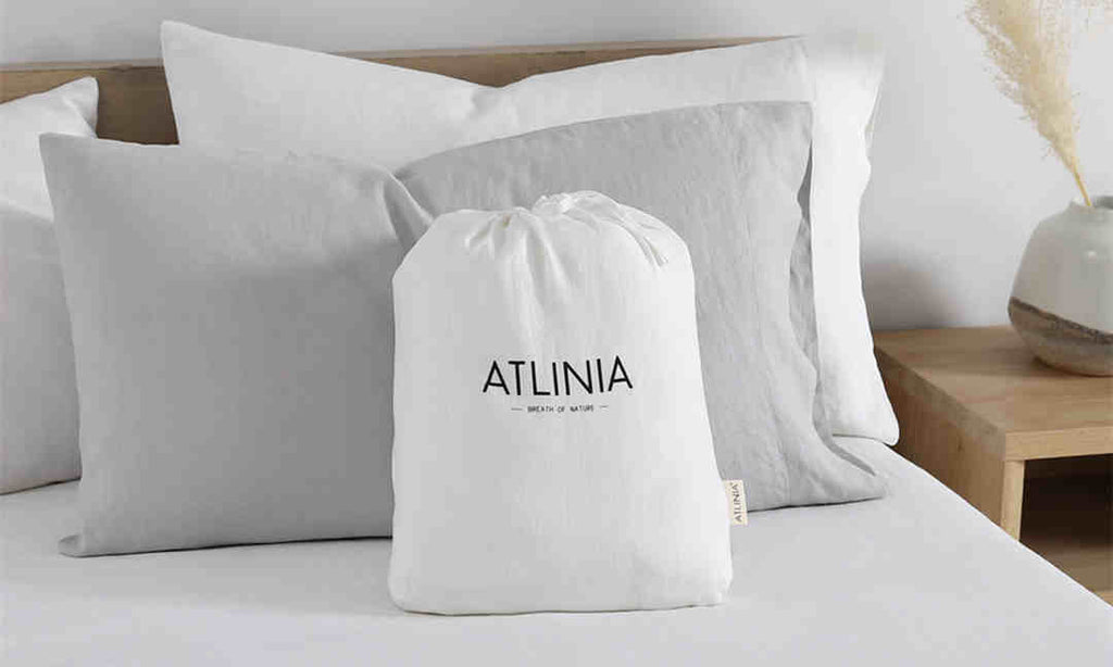 アトリニア　ATLINIA  Crete ヘンプ　ボックスシーツ Amazon.com: ATLINIA Bedding Linen Bed Sheets Set - 100% Pure