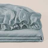 100% Linen Fitted Sheet Ivory