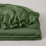 100% Soft Natural French Linen Bedding Fitted Sheet