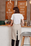 Linen Bib Apron with One-Side Stripe