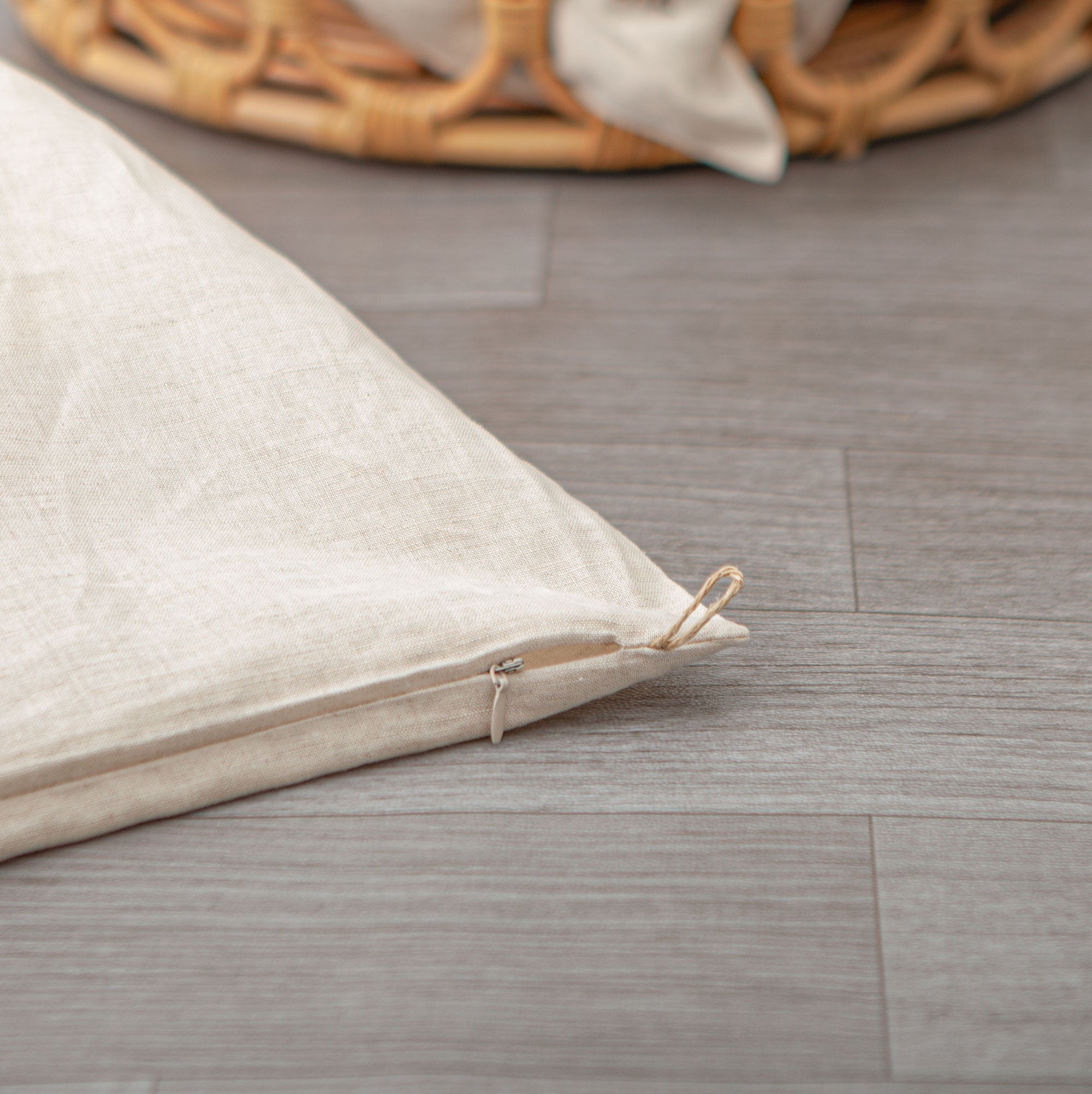 Oatmeal Natural Linen Laundry Bag (pack of 3)