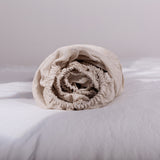 Linen Fitted Sheet Queen Size, Natural