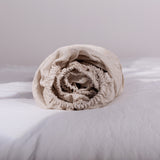 100% Soft Natural French Linen Bedding Fitted Sheet