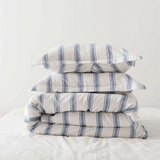 Stripe Linen Cotton Blend Duvet Cover Sets