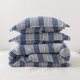 100% Linen Stripe Duvet Cover Set