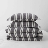 100% Linen Stripe Duvet Cover Set