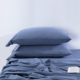 Linen Cotton Pillowcase with Button Closure