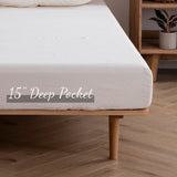 100% Linen Fitted Sheet Ivory