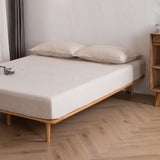 100% Soft Natural French Linen Bedding Fitted Sheet
