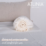 Linen Fitted Sheet Queen Size, Natural