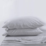 Linen Cotton Pillowcase with Button Closure