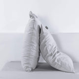 Linen Cotton Pillowcase with Button Closure