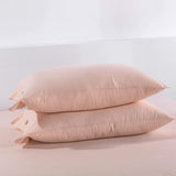 Linen Cotton Pillowcase with Button Closure