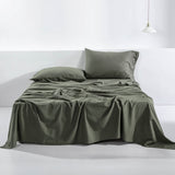 Linen Cotton Pillowcase with Button Closure