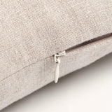 Linen Cushion Cover with Button Design