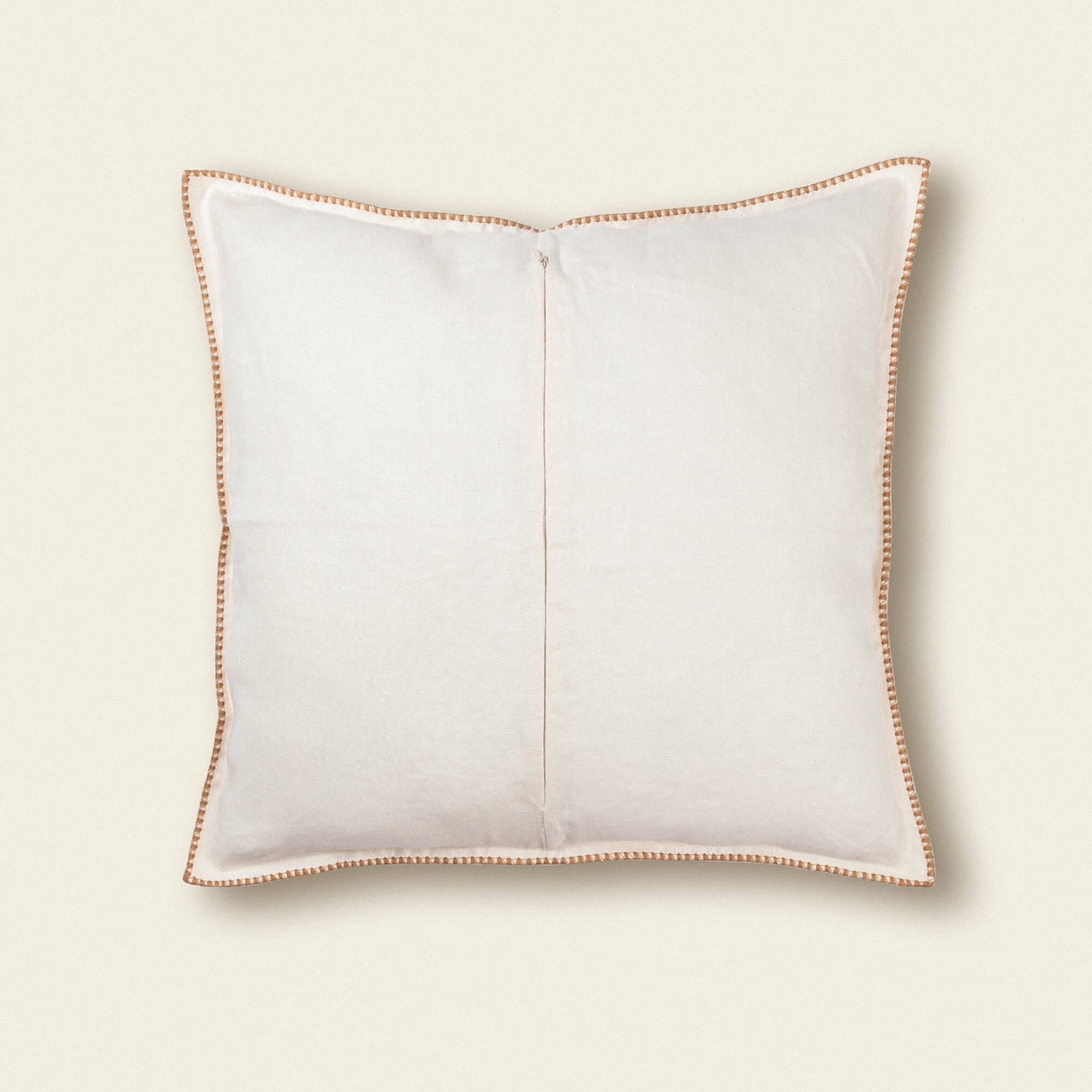 Linen Brim Embroidered Throw Pillows
