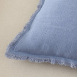 Linen Cushion Cover with Raw Edge