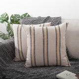 Linen Wide Stripe Cushion Cover