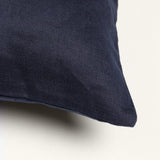 Linen Cushion Cover with Button Design