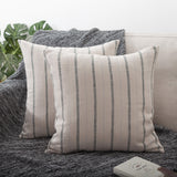 Linen Wide Stripe Cushion Cover