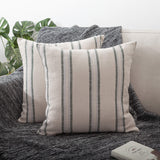 Linen Wide Stripe Cushion Cover