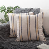 Linen Wide Stripe Cushion Cover
