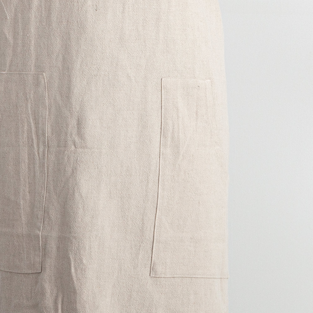 Cross-back Linen and cotton Apron