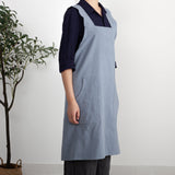 Cross-back Linen and cotton Apron