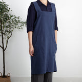 Cross-back Linen and cotton Apron