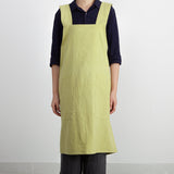 Cross-back Linen and cotton Apron