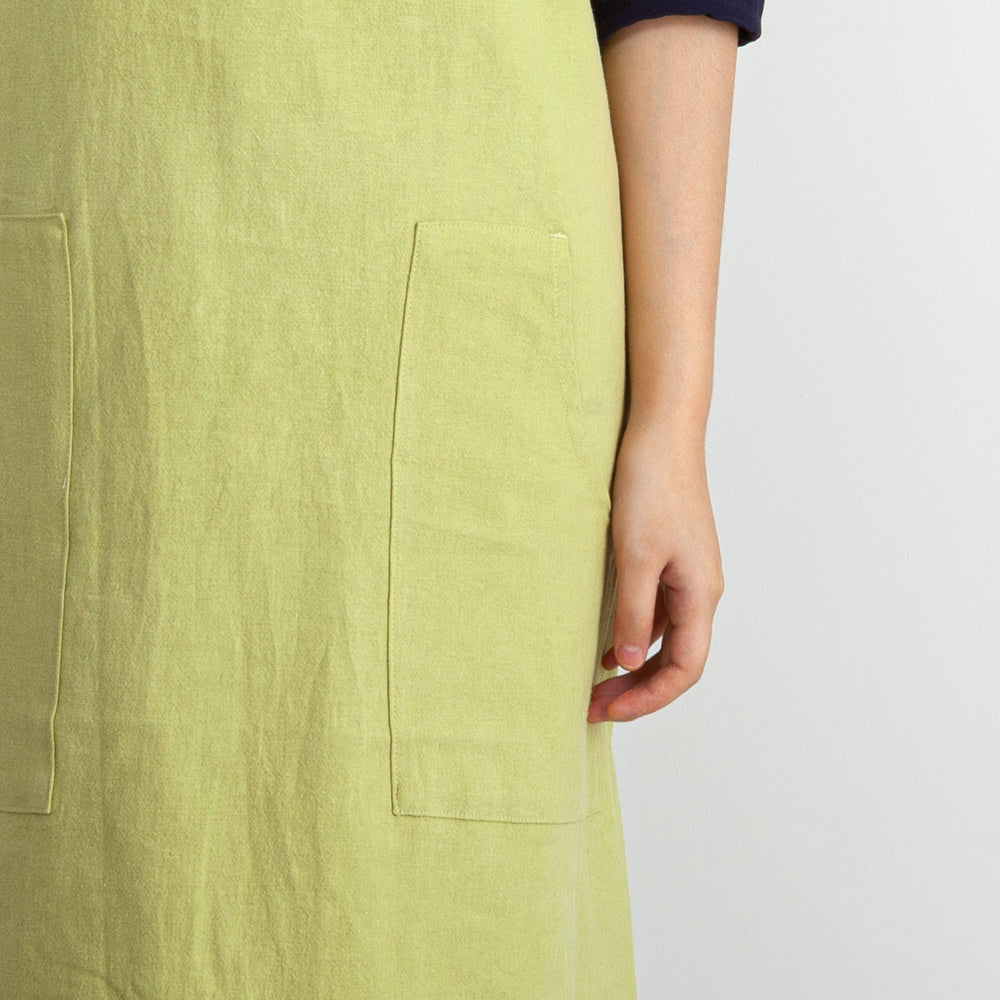 Cross-back Linen and cotton Apron