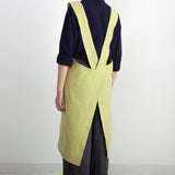 Cross-back Linen and cotton Apron
