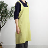 Cross-back Linen and cotton Apron