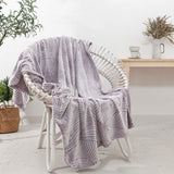 Luxurious Flannel Stripe Throw Blankets