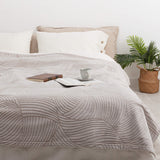 Luxurious Flannel Stripe Throw Blankets