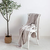 Luxurious Flannel Stripe Throw Blankets
