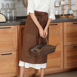 Pure Linen Waist Apron