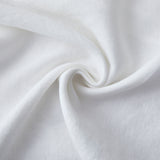 100% Linen Bedding Set Duvet Cover Queen, White
