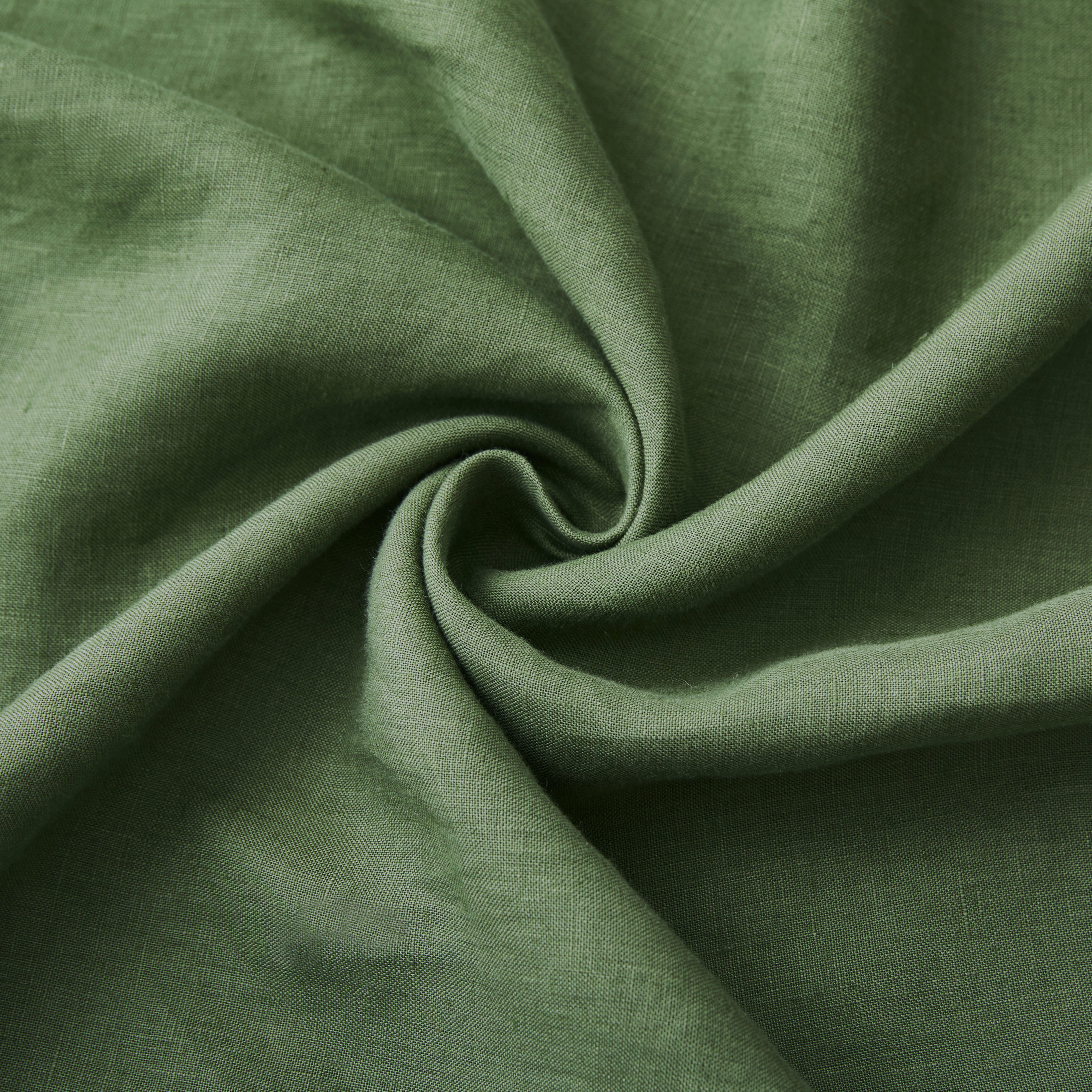 100% Linen Duvet Cover Green Queen 3 Piece