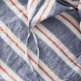100% Linen Stripe Yarn Dyed Duvet Cover Set